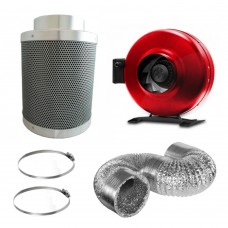 4" (320m3/hr) Pro Fan & Filter Kit